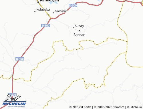 MICHELIN Okçular map - ViaMichelin