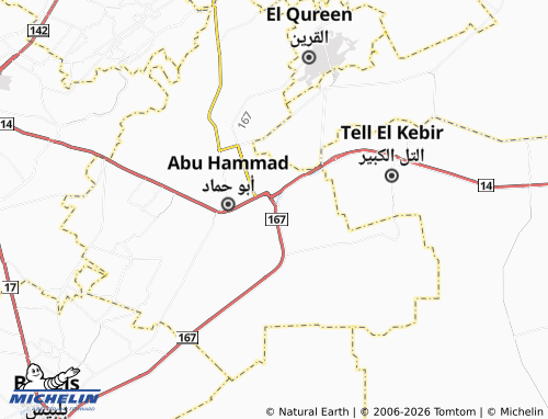 Mappa MICHELIN Munsha'at al-'Abbasah - ViaMichelin