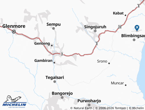 Carte MICHELIN Kembiritan - ViaMichelin