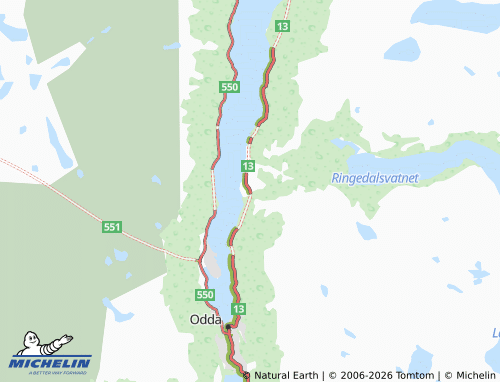 Mapa MICHELIN Tyssedal - ViaMichelin