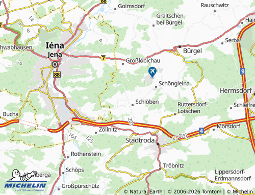 MICHELIN Zöttnitz map - ViaMichelin