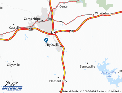 Carte MICHELIN Byesville - ViaMichelin