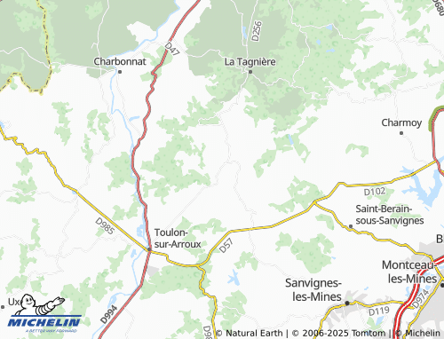 Carte MICHELIN Saint-Eugène - ViaMichelin