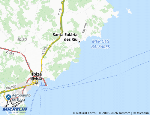 MICHELIN Cala Llonga map - ViaMichelin