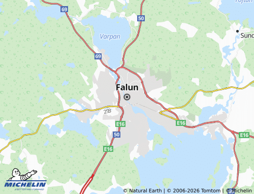 MICHELIN Falun map - ViaMichelin