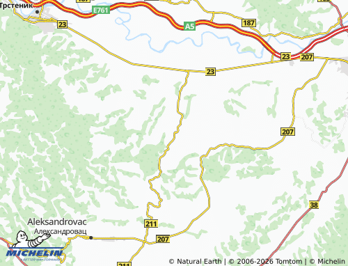 Kaart MICHELIN Donja Omašnica - ViaMichelin