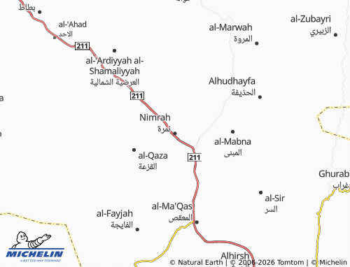 MICHELIN-Landkarte Nimrah - ViaMichelin