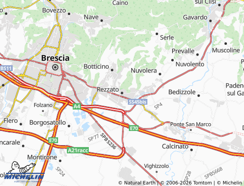 Mappa MICHELIN Rezzato - ViaMichelin
