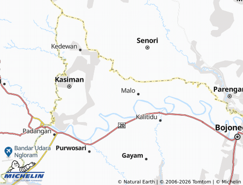 MICHELIN Sumberejo map - ViaMichelin
