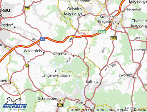 MICHELIN Hartenstein map - ViaMichelin