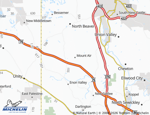 Carte MICHELIN Mount Air - ViaMichelin