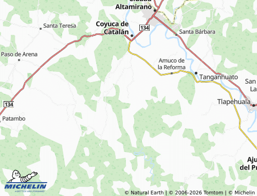 Mappa MICHELIN Rincón de Chamacua - ViaMichelin