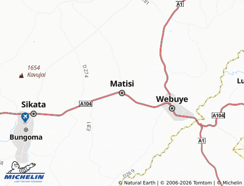 MICHELIN Matisi map - ViaMichelin