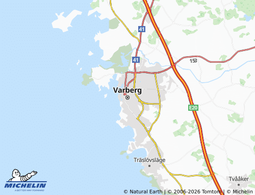 MICHELIN Varberg map - ViaMichelin