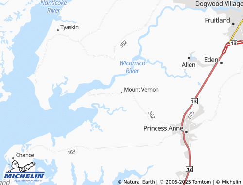 MICHELIN Mount Vernon map - ViaMichelin