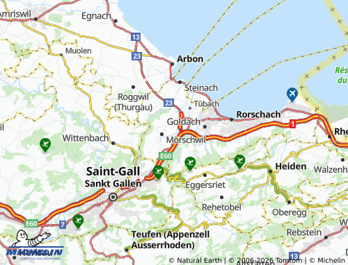 MICHELIN Beggetwil map - ViaMichelin