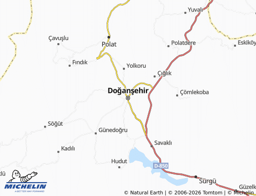 Mappa MICHELIN Doğanşehir - ViaMichelin