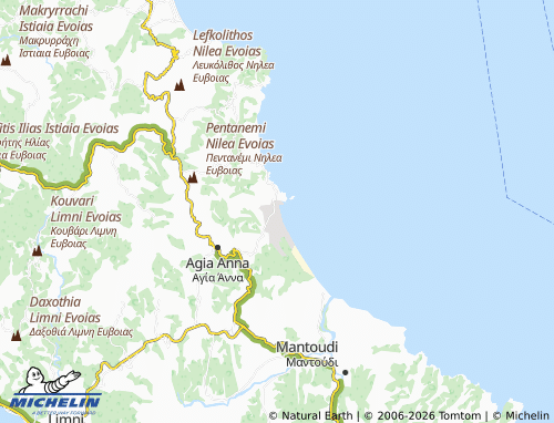 MICHELIN Agkali map - ViaMichelin