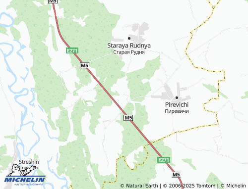 MICHELIN Rudenka map - ViaMichelin