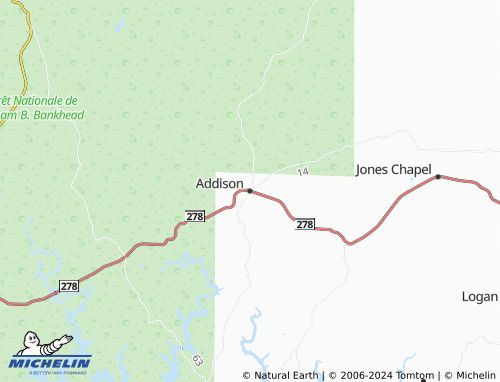 MICHELIN Addison map - ViaMichelin