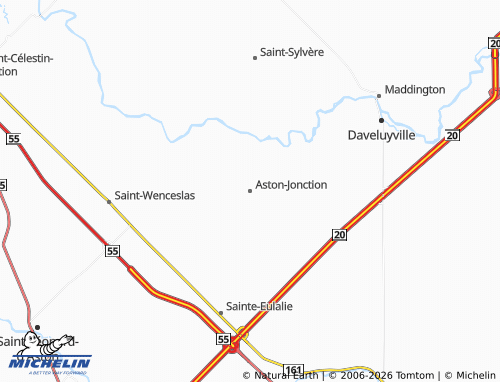 Mappa MICHELIN Aston-Jonction - ViaMichelin