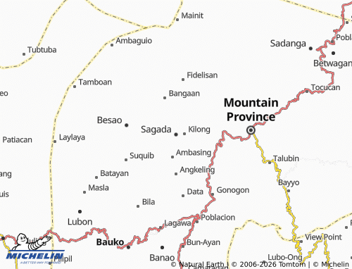 MICHELIN Sagada map - ViaMichelin