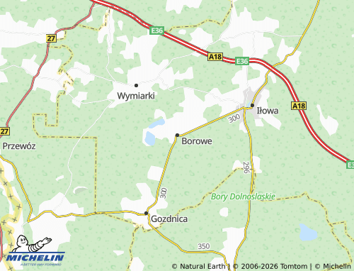 MICHELIN-Landkarte Borowe - ViaMichelin