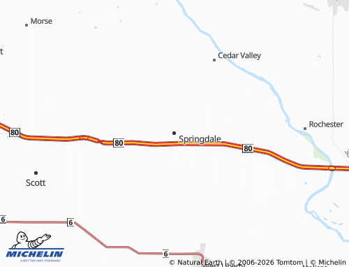 Mappa MICHELIN Springdale - ViaMichelin