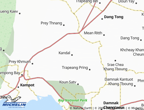 Mapa MICHELIN Kandal - ViaMichelin