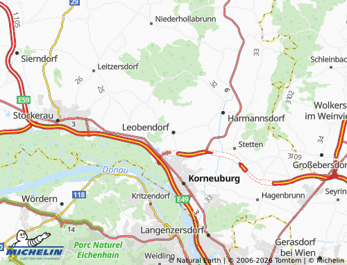 MICHELIN Leobendorf map - ViaMichelin