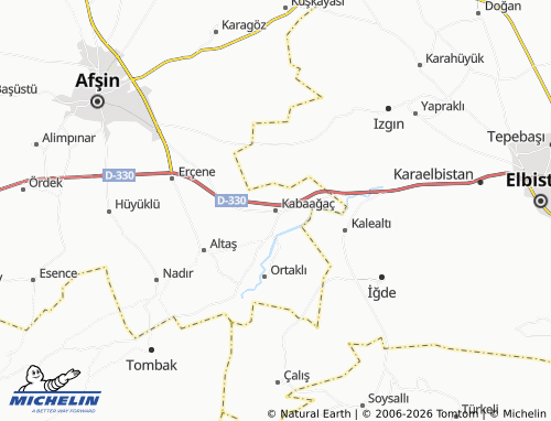 Mappa MICHELIN Kabaağaç - ViaMichelin