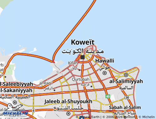 Mappa MICHELIN al-Qiblah 14 - ViaMichelin
