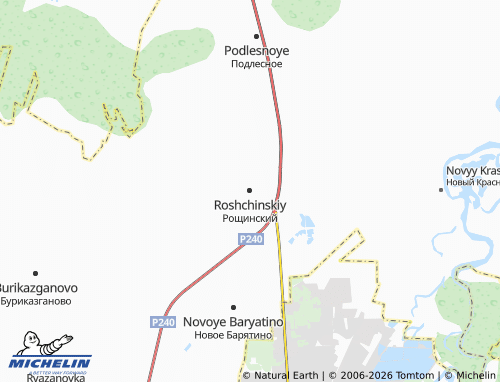 MICHELIN-Landkarte Roshchinskiy - ViaMichelin