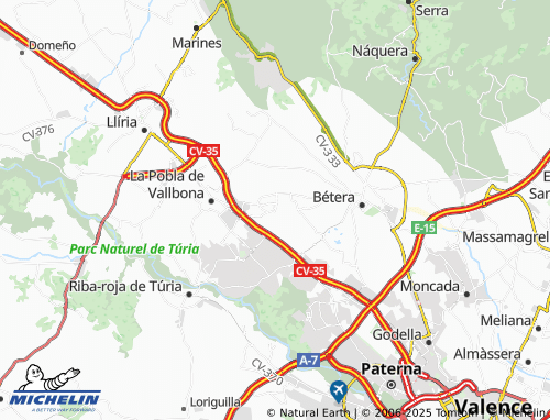 MICHELIN Urbanización de les Penyes map - ViaMichelin