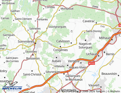 Mappa MICHELIN Congénies - ViaMichelin