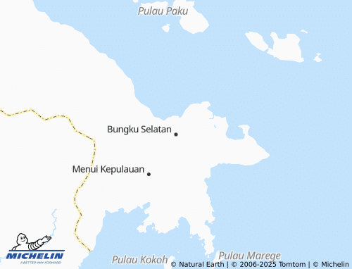 MICHELIN Bungku Selatan map - ViaMichelin