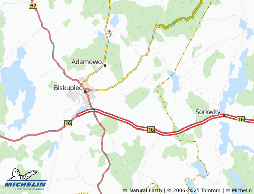 Mapa MICHELIN Lipowo - ViaMichelin