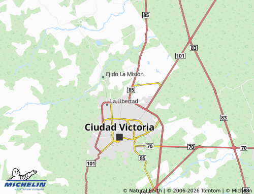Mapa MICHELIN Santa Bárbara - ViaMichelin