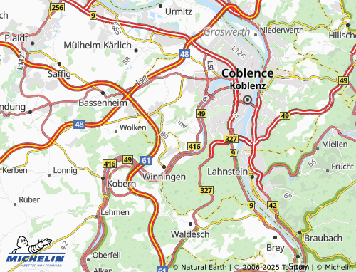 Mapa MICHELIN Bisholder - ViaMichelin