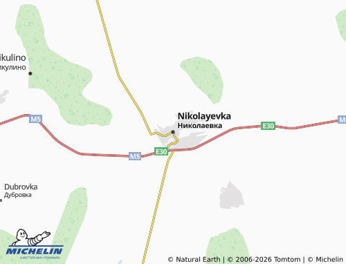 MICHELIN-Landkarte Nikolayevka - ViaMichelin