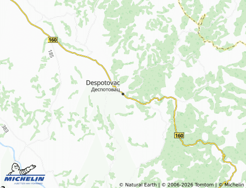 Mapa MICHELIN Despotovac - ViaMichelin