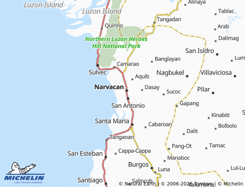 MICHELIN Pantoc map - ViaMichelin