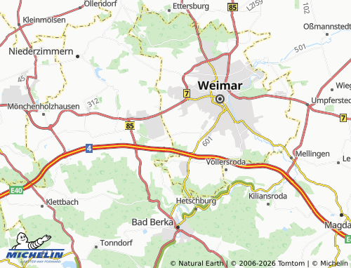 Mappa MICHELIN Niedergrunstedt - ViaMichelin