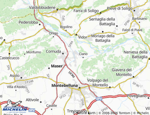 Mapa MICHELIN Crocetta del Montello - ViaMichelin