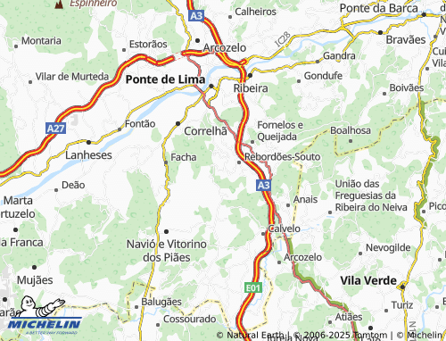 Mapa MICHELIN Gomelha - ViaMichelin