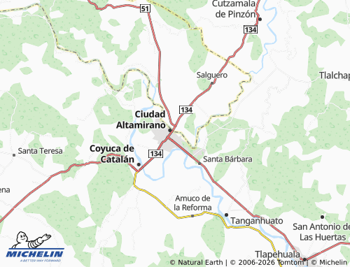 Mappa MICHELIN El Calvario - ViaMichelin