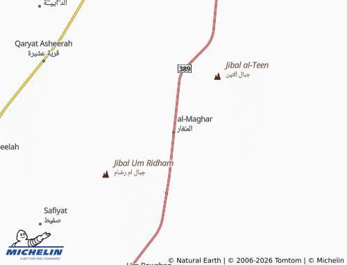 MICHELIN-Landkarte al-Maghar - ViaMichelin