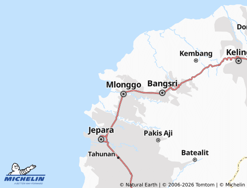 MICHELIN-Landkarte Mlonggo - ViaMichelin