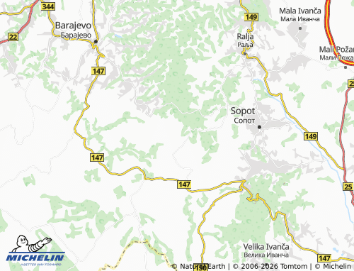 Carte MICHELIN Stojnik - ViaMichelin