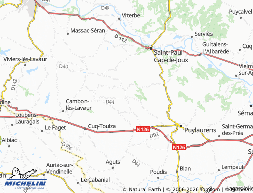 Carte MICHELIN Bertre - ViaMichelin